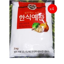 [더착한푸드]한식예찬(백설 3K) 4개 식자재마트 대용량 업소용 한식예찬