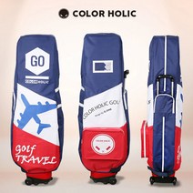 [기타] COLORHOLIC CH GTC-1906 기능성 골프 항공커버/항공백, 색상:레드_네이비