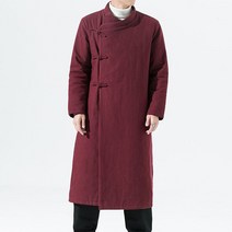남자계량한복 마고자 두루마기 도포 당의 면 퓨전 패딩 겨울 롱 어른