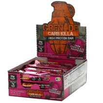 Grenade Carb Killa High Protein Bar Dark Chocolate Raspberry 12 Bars 2.12 oz (60 g) Each