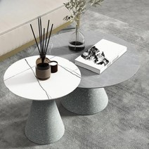 놀 사리넨테이블 식탁 원형 테이블 이태리수입가구, 스몰 아르마니 그레이 44x45