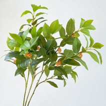 유칼립투스 인조목 관상목 장식 인조나무 계화 아날로그 웨딩 사계절 나무 세트 배경, 01 투 포크 멀티 화이트