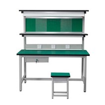 공장작업대 튼튼한 선반 택배포장 책상 작업테이블, 길이 100x가로 60x전체 높이 160