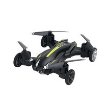 드론 Jjrc 카메라 탑재 미니 RC카 랜드 에어 듀얼 모드 리, 노란색