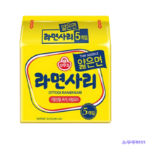 오뚜기 라면사리 부대찌개 얇은면 묶음 110g 5개, 오뚜기 라면사리 얇은면 묶음 110g 5개