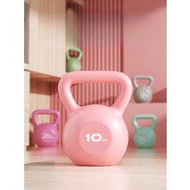 케틀벨 캐들밸 6 8 10 12 16 20 24 kg 스쿼트 기구, 07. 10LB(약 4.5kg)청색 손보호대 증정