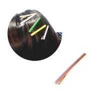 파스텔 컬러 포인트 일자핀 옆머리 핀 올림머리 앞머리 고정 집게핀, 색상랜덤 1P