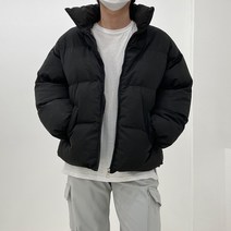 남자 웰론 하이넥 숏패딩 점퍼