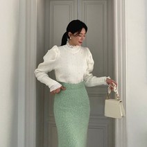 빈스홀릭 칸토 진주 퍼프 니트