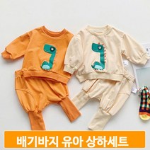 공룡 아동 상하복 유아 맨투맨 배기바지 아기 활동복 등원룩 나들이복
