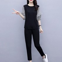 여름 반팔 상하세트 프릴퍼프SET