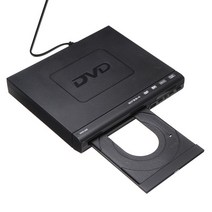 CDDVD플레이어Mayitr 1pc 휴대용 미니 DVD 플레이어 AC 110V-240V 50/60Hz 음악 영국 플러그 리모콘 포함, 한개옵션0