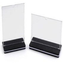 A5 직사각형모양 가로21cm 세로14.8cm 스탠딩 안내 종이 케이스 바닥 고정 스타일 가로형 세로형 방향선택 2개입 1세트, 세로형 2개입
