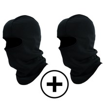 1+1 겨울 바라클라바 방한 기모 남자 자전거 오토바이 바이크 넥워머 발라클라바 복면, 네이비+블랙