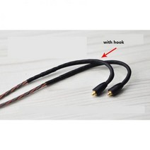 웨스톤 이어폰 ES10 ES20 ES30 ES40 ES50 ES60 ES80 EARPHO용 4.4mm 밸런스드 오디오 케이블, 귀고리 포함