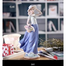YCS1654 야드로인형 스페인 백색자기 세라믹 도자기인형 생기인형 빈티지오브제 소품샵 빈티지소품샵 여자아이방꾸미기 발리인테리어 자개모빌, M