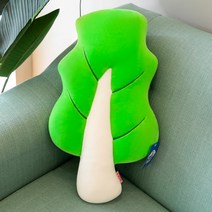 귀엽고 특이한 단풍잎 나뭇잎 쿠션, 양배추 잎, 50 cm [다운솜필링-크리에이티, E