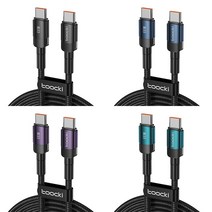 TOOCKI QC4.0 고속충전케이블 C to C타입 100w 60w세트 4개입 충전 케이블, 1m