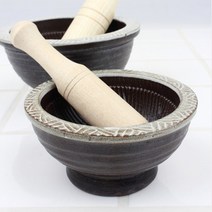 [여주도예촌] 국산 여주도자기 깨갈이 미니 절구세트