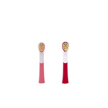 단미 클린케어 휴대용 충전식 어린이 음파전동칫솔 전용 칫솔모, 1세트, 핑크