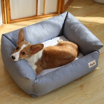 LongFatoys 강아지방석 ins애견집 가을겨울 보온 분리세탁 소형견 푸들 웰시코기 불독 매트 순면 숙면 강아지침대, C02-M호(활용가능 10kg이하 애완동물)