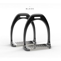 승마 등자 스테인레스 스틸, Black