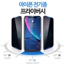 그레이모바일 아이폰 전기종 사생활 보호 풀커버 강화유리 프라이버시 필름 1매 (키링증정), 1매입