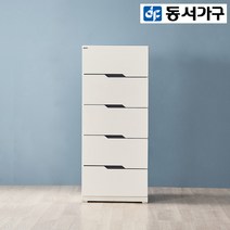 [동서가구] 이루 400 5단서랍장, 화이트그레이