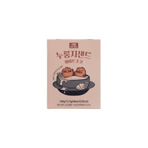 올가 간식 누룽지샌드 화이트초코 100g(12.5g 8) 탕비실 회사 어린이 성인 캠핑 차박 홈파티 영화 선물, 9개