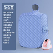 전신 사우나 가정용 찜질방 고급형 1인 반신욕 1인용 훈증기 사우나 찜질 홈 찜질기 습식 스팀 개인, 듀얼 블루
