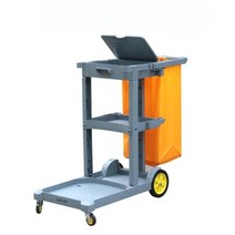 청소 도구함 트롤리 다기능 린넨 호텔 룸 서비스 카트, C 패키지(커버 없음) Chaobao 브랜드