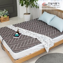 [한일의료기] 전자파 없는 헤링본 초슬림 온수매트 _ 안전한 마이콤 타이머 온도조절기, 싱글