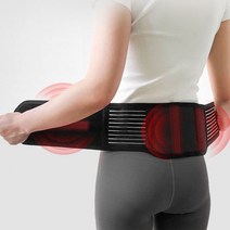 의료용 황동자석허리벨트 자기벨트 800가우스 요통 통증완화, 블랙 L(32~42in)