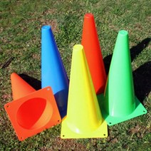 DM PKFARM 스포츠 미니 꼬깔 4P 컬러 마킹컵 소형 라바콘, 오렌지