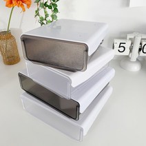 테이블서랍 책상정리 부착식 미니 정리함, 테이블서랍 블랙 L