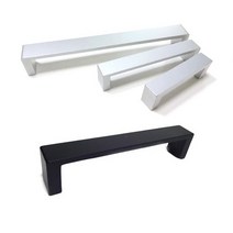 체어맨 가구 싱크대 붙박이장 손잡이 4size, 블랙, 64mm