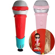리시안제이 아기 에코 마이크 유아 집콕 놀이 만 4세 장난감, 레드