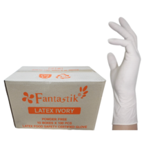 (당일발송) 5.5g 두꺼운라텍스 뉴판타스틱 장갑 아이보리 1000매(500페어) 10팩 1박스, 1000매, S(소)