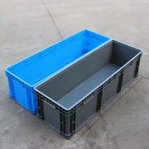 대형 플라스틱 물류박스 공장 마트 시장 이사 택배 상자 창고 운반 화물, (블루 1200x400x280mm), 30개