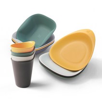 엠지엠씨 예쁜 캠핑용 그릇세트 12P 구성, 12P 세트