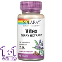 솔라레이 바이텍스 베리 추출물 225mg 베지 60캡슐 2통, 1개, 기본