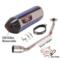 전체 시스템 혼다 PCX125 PCX150 튜닝 오토바이 요시무라 배기 DB 킬러 수정 머플러 이스케이프 프론트 링크 파이프, TYPE-A