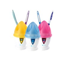 [DH02] UV캡슐 칫솔살균기 자외선소독기 배터리타입 욕실용품 사무실용 칫솔거치대, 옐로우, DH02