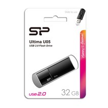 실리콘파워 SP ULTIMA U05 USB메모리 슬라이드형 블랙, 32GB