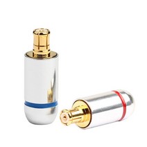 A2DC 플러그 커넥터 스피커 터미널 이어폰 핀 오디오 어댑터 ATH-CKS1100 LS400 E40 E50 E70 와이어, 02 Silver_01 1 Pair
