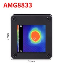 열화상카메라 누수탐지기 열감지카메라 Mlx90640 3.4 인치 tft 스크린 lcd 디스플레이 디지털 적외선 열 화상 카메라 온도 센서 휴대용 ir 온도계 카메라, 암그8833