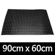 검정고무 동전매트 90x60 (출입문 현관 발판매트 미끄
