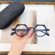 일본안경테 st 수입 뿔테안경 패션 앤 앰프 발렌틴 식 다각형 프레임 남성 여성 디자이너 브랜드 레트로 orlan
