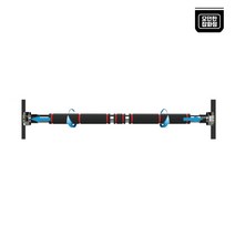 실내 턱걸이 무타공 홈트 운동기구 문틀 100-150cm 사용가능 안전철봉, 레드