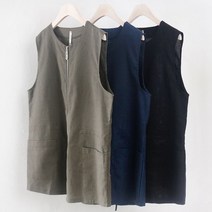 아이우먼 빅사이즈사랑해요 0336RL205 포켓 집업 마 조끼 MN